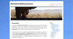 Desktop Screenshot of bodhinyanarama.org