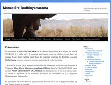 Tablet Screenshot of bodhinyanarama.org