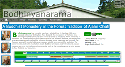 Desktop Screenshot of bodhinyanarama.net.nz