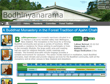 Tablet Screenshot of bodhinyanarama.net.nz